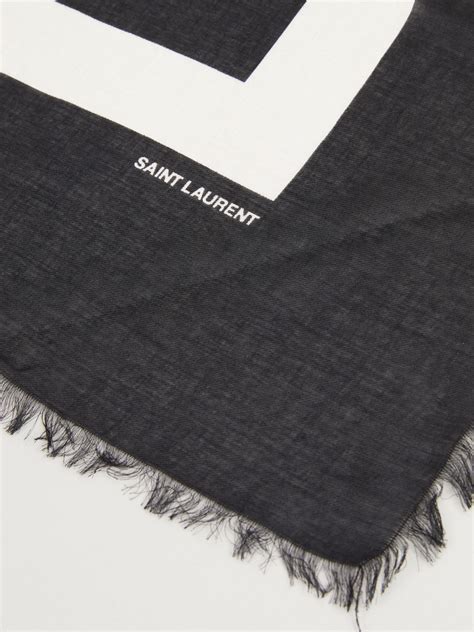 ysl schal grau|Yves Saint Laurent Scarves and Shawls .